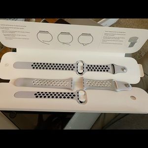 First I Watch band Nike Sport band gray with black and white -two bands